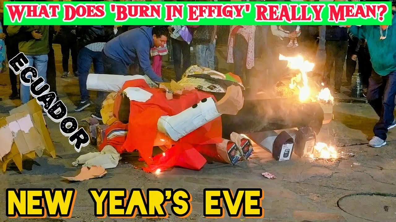 Wait. They BURN THINGS For New Year's Eve? Cuenca, Ecuador.