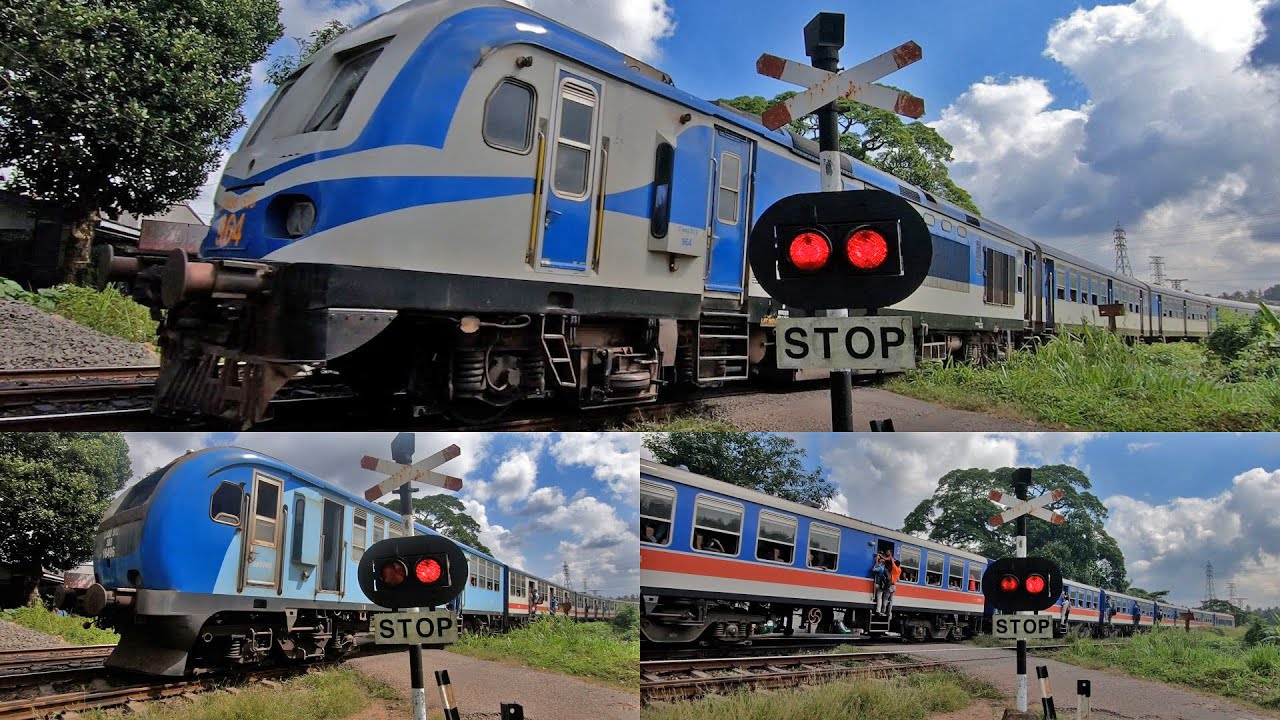 Bulugahagoda Railway Station Level Crossing in Sri Lanka