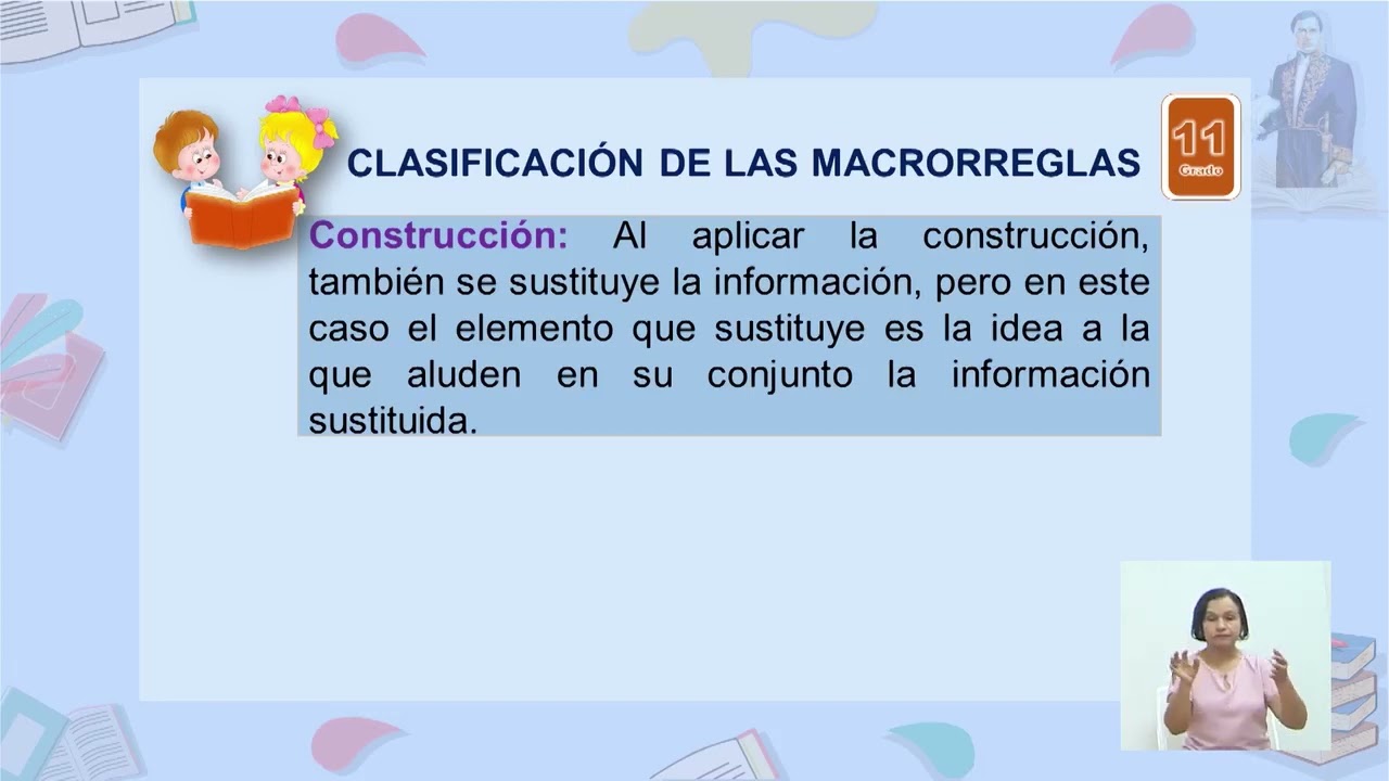 23   Teleclases   Lengua  y Literatura 11Mo   Estrategias de comprensión lectora, macrorreglas   25