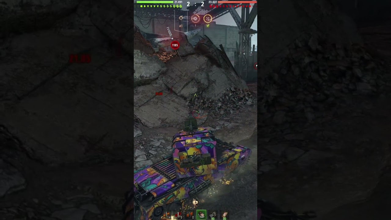 FV4005 Double Tap Colleague in FV4005 and Bliskavica on the new map Nordskar #wot