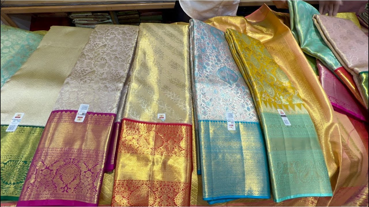 chickpet Bangalore wholesale silk sarees||Single saree courier available