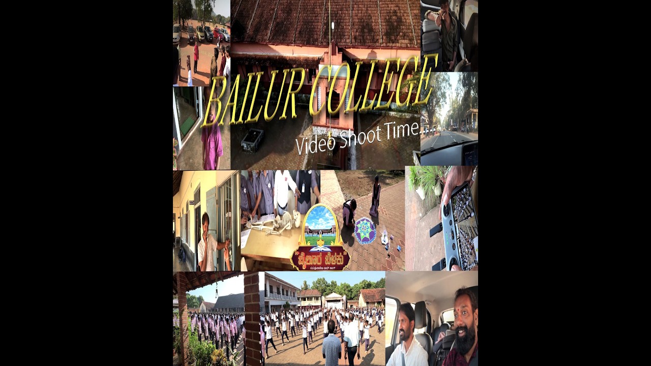 🎬 Bailur PUC College Ad Shoot Vlog | Full Fun & Comedy Moments 😄✨