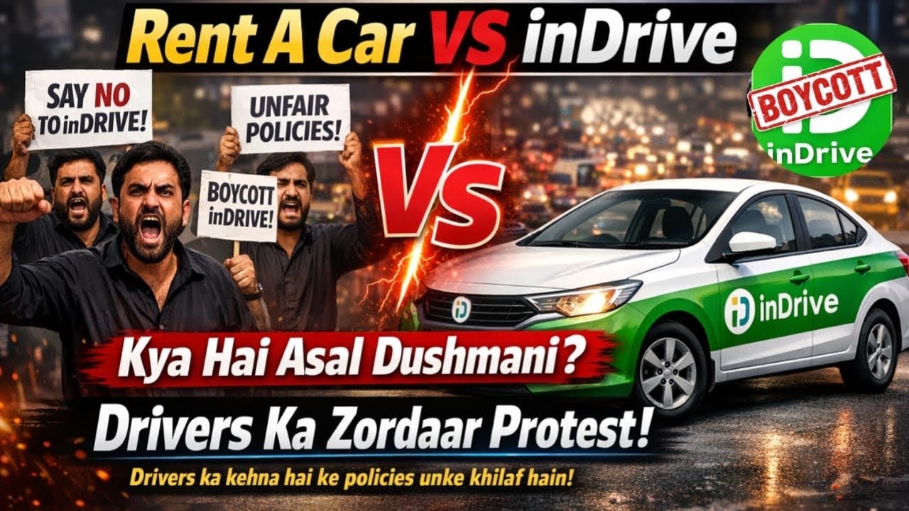 Indrive strikes 🥹 Vs Rent a Car | All Punjab Drivers Boycott against Indriver’s | why ??? 