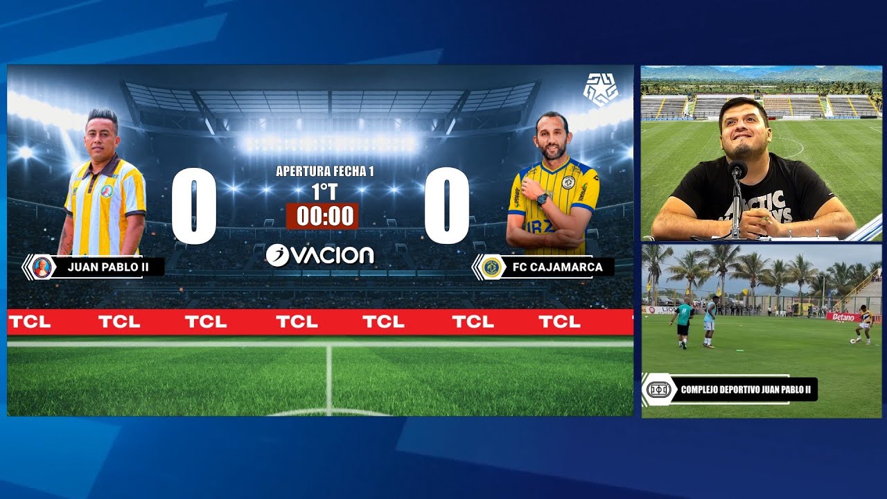 JUAN PABLO II vs FC CAJAMARCA por RADIO OVACION | LIGA 1 MAX