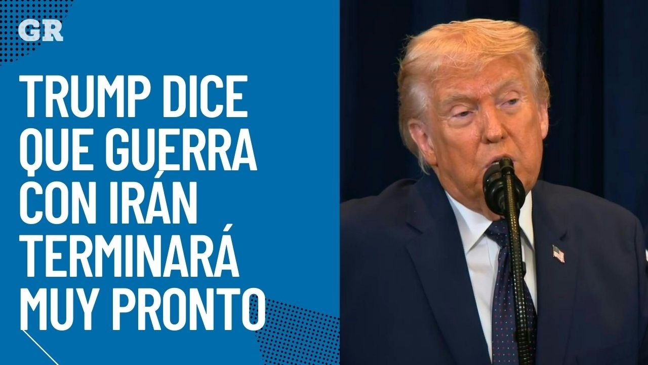 Trump dice que guerra con Irán terminará muy pronto