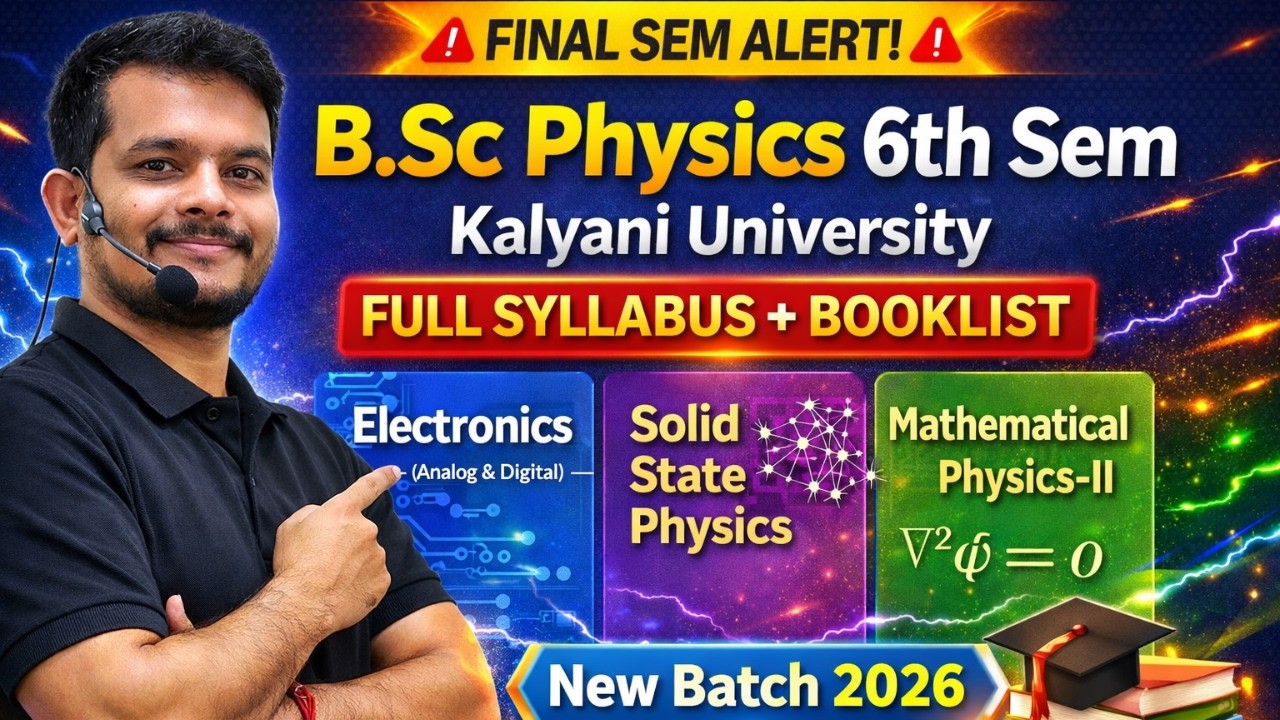 Kalyani University Physics Sem 6 Syllabus + Booklist + Batch Update
