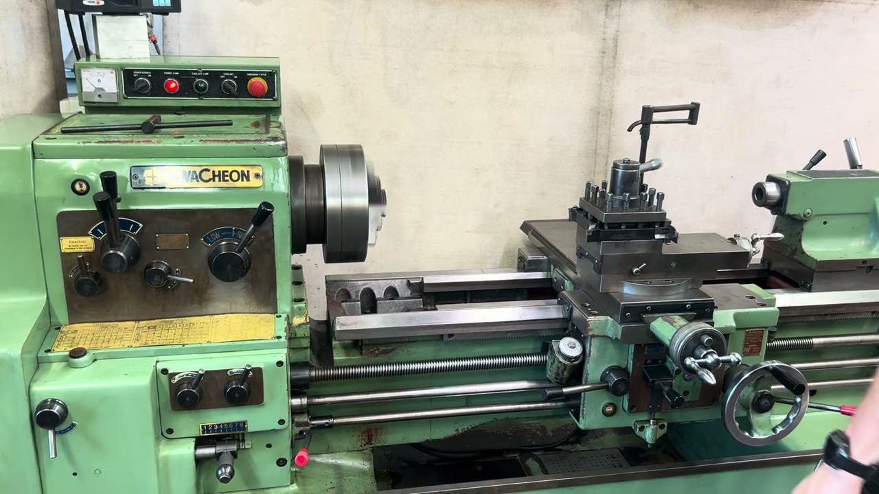 Hwacheon HL-460 x 1000GN lathe stock 3138