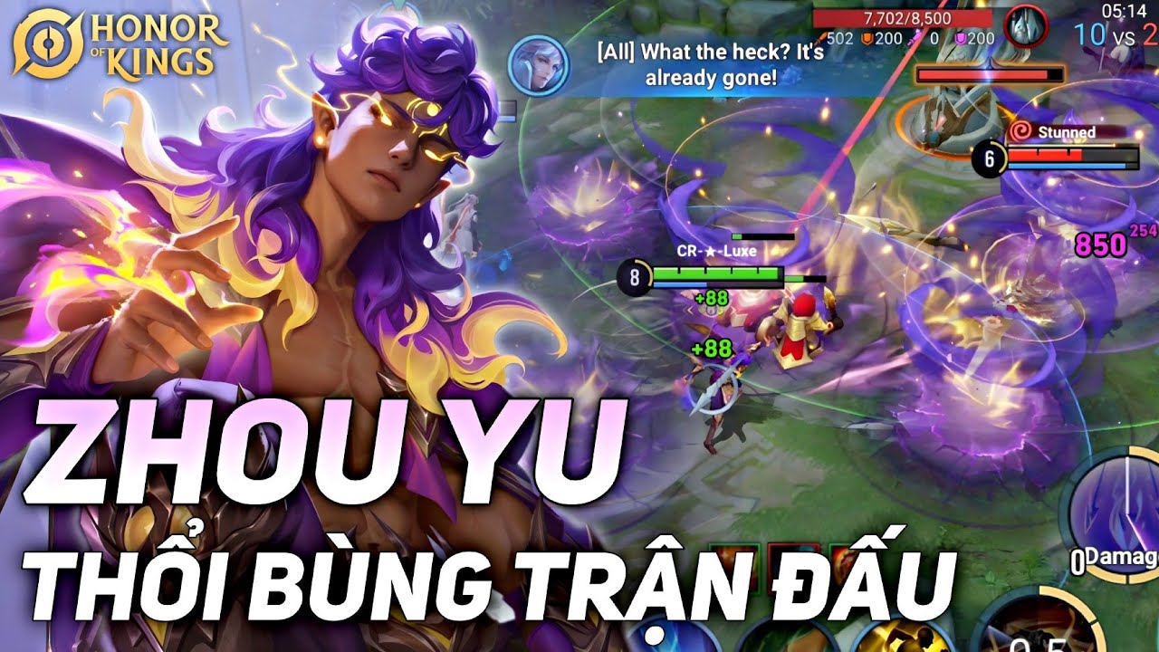 [ HONOR OF KINGS / VGVD ] DỒN ÉP TEAM ĐỊCH NÁ THỞ TRƯỚC SỨC NÓNG TỪ NGỌN LỬA ZHOU YU - CHU DU