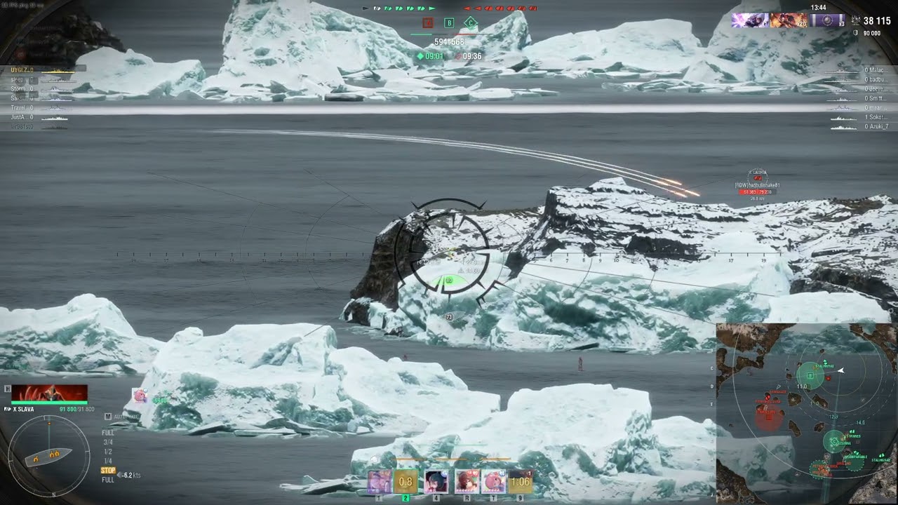 World of Warships Clan Battle (Season 25) &ldquo;Polar Bear&rdquo; [4-FUN] vs [RDW]