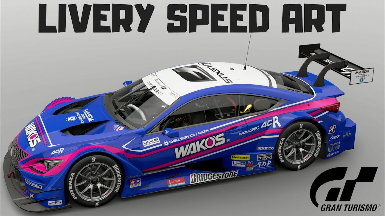 Gran Turismo Sport Livery Editor: Wakos Lexus LC500 Super GT