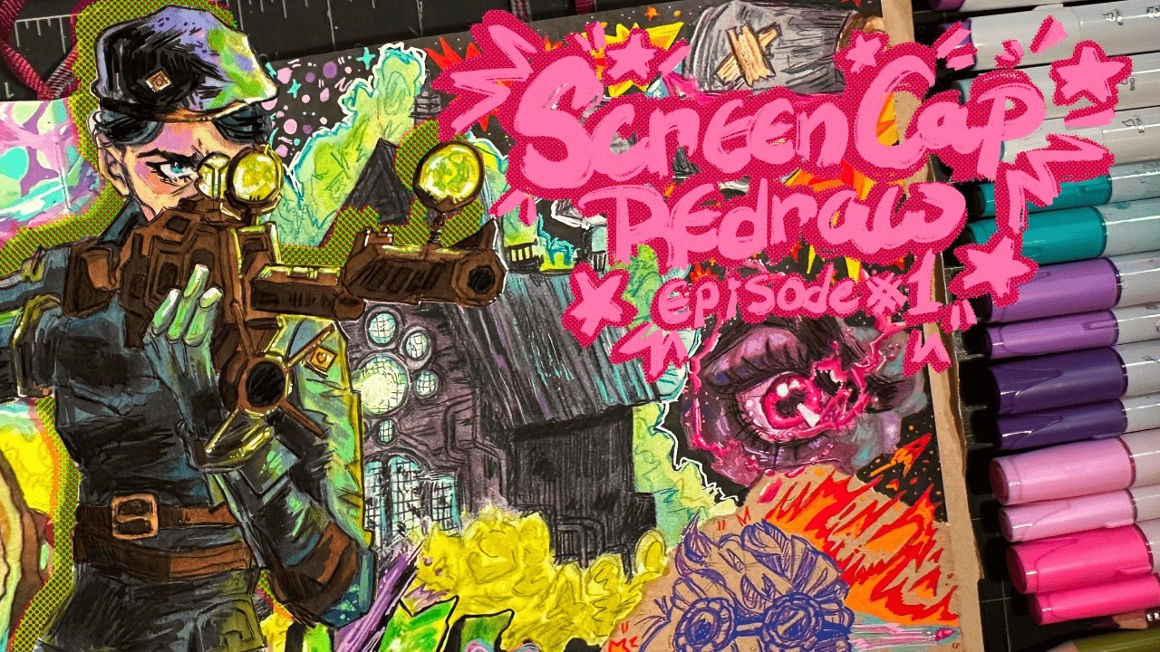 ☕️ sketchbook screencap REDRAW #1 || 💥📸🧬🦠Arcane Season 2 fanart (ft. Ohuhu Paint Markers + GIVEAWAY)