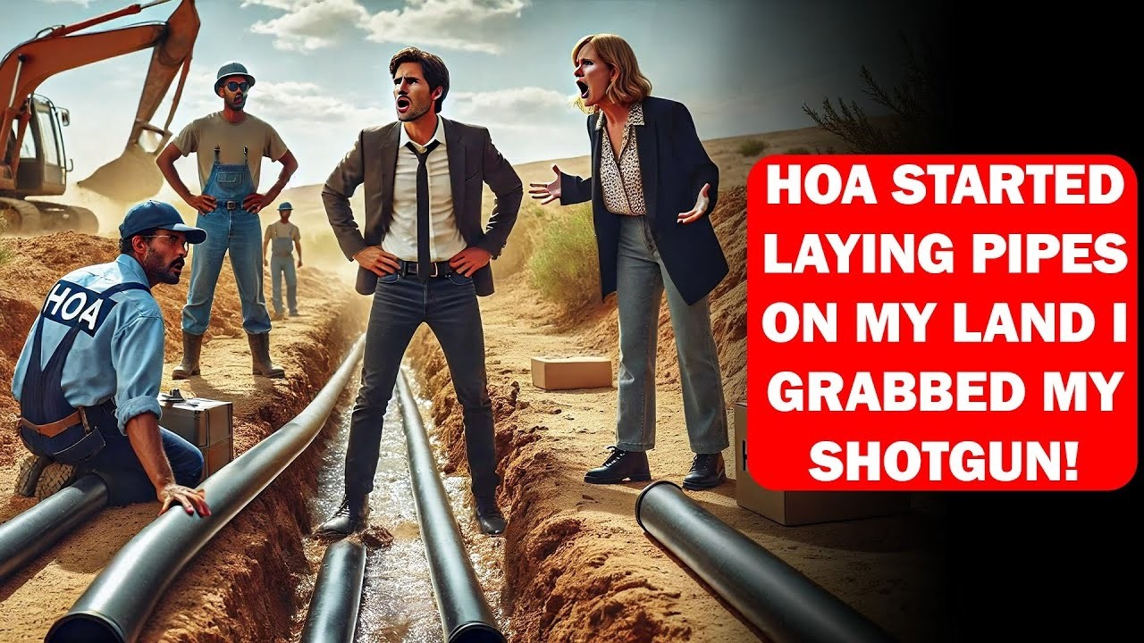 HOA Built a Pipeline on My Land Without Permission—I Grabbed My Shotgun and Stopped Them!