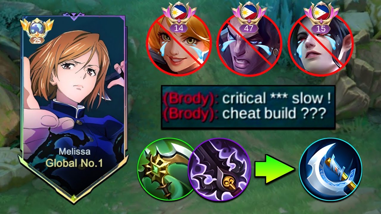 THIS MELISSA HYBRID BUILD IS REALLY INSANE!! AUTO WIN! ( attack speed + slow + critical!! ) 😱