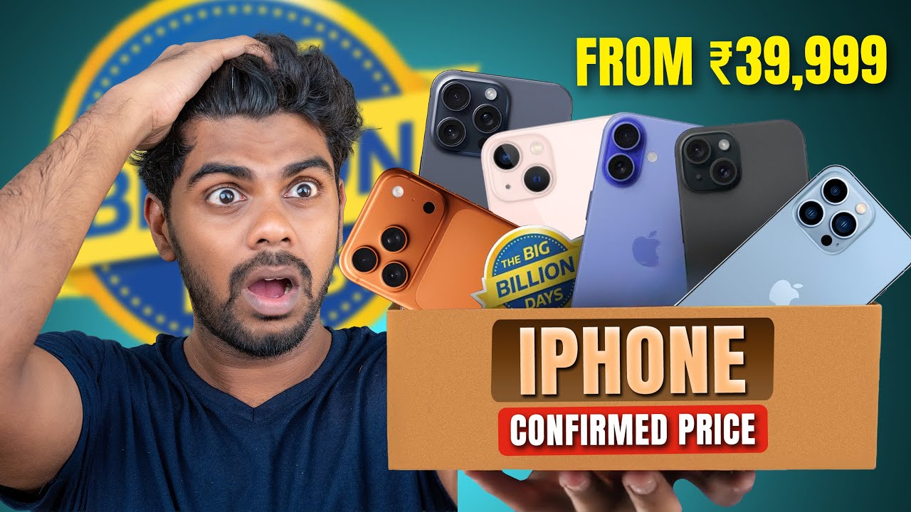 iPhone Just Rs 39,999🤯ஆ?😲 Flipkart Big Billion Day Sale iPhone 16 Series Price Full Details In Tamil