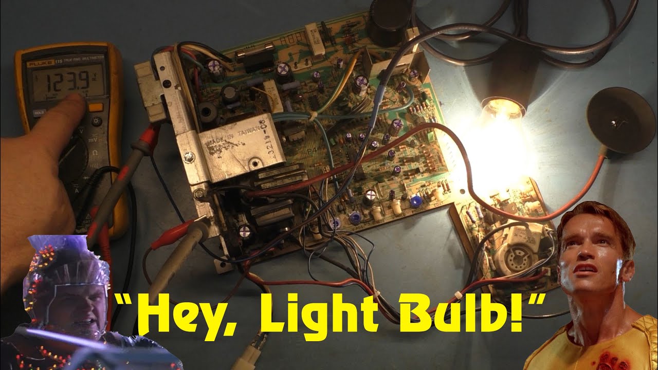 Arcade Monitor Repair 101 - K7000 Light Bulb And B+ Test - How To