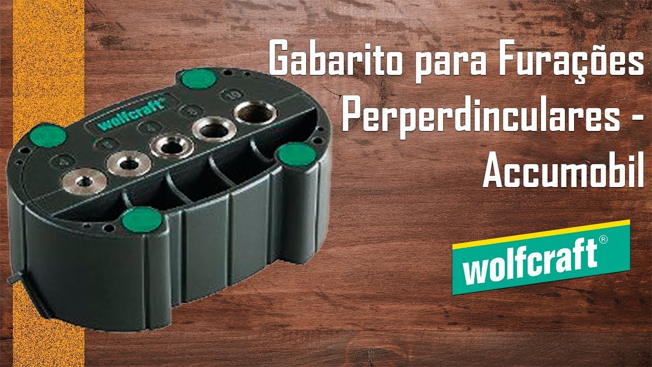 GABARITO DE FURA&Ccedil;&Atilde;O ACCUMOBIL 4685 - WOLFCRAFT