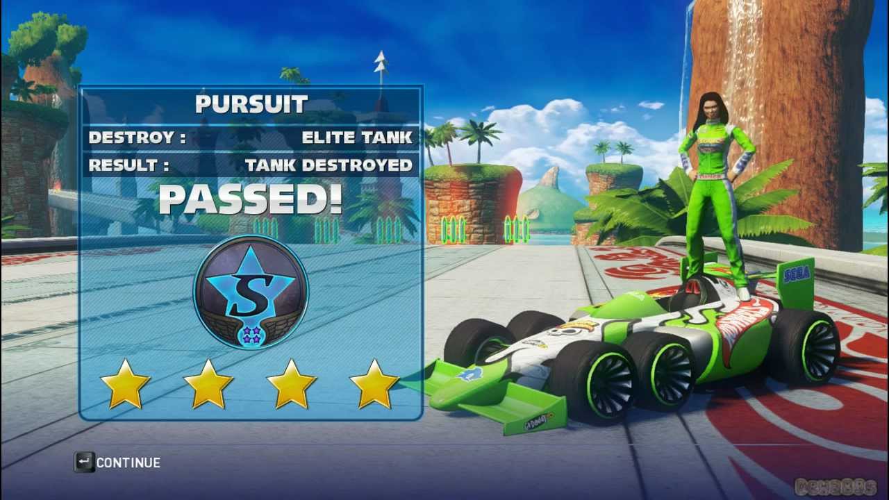 Sonic Allstar Racing Transformed -  Ocean View - Pursuit - Expert World Tour