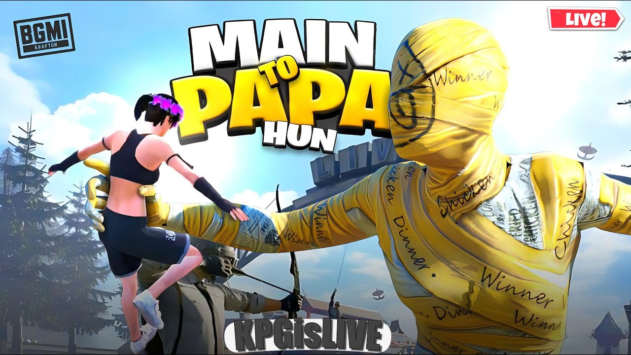 NOOB AND FUNNY BGMI GAMELAY | RUNK AND FUN LIVE | KPGisLIVE