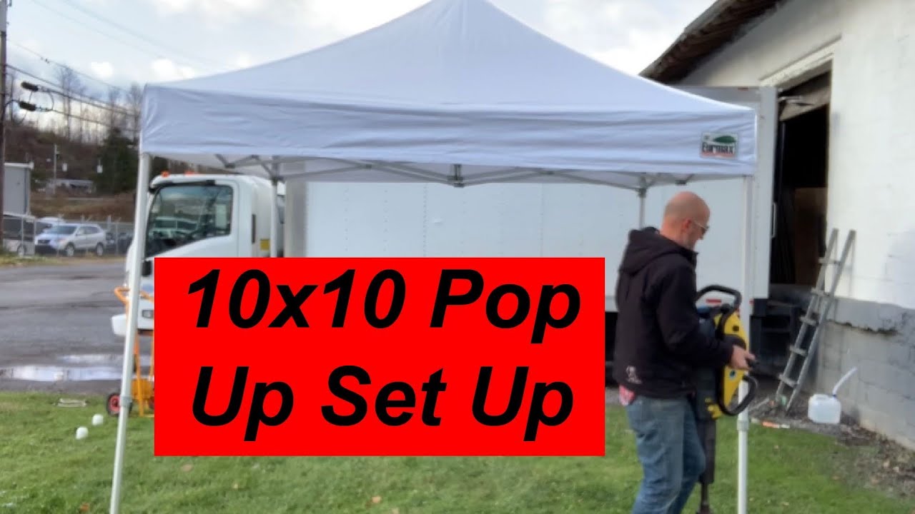 Instant Eurmax Canopy 10x10 (one Person) - How To Set Up A Eurmax 10x10 POP-UP Canopy Tent