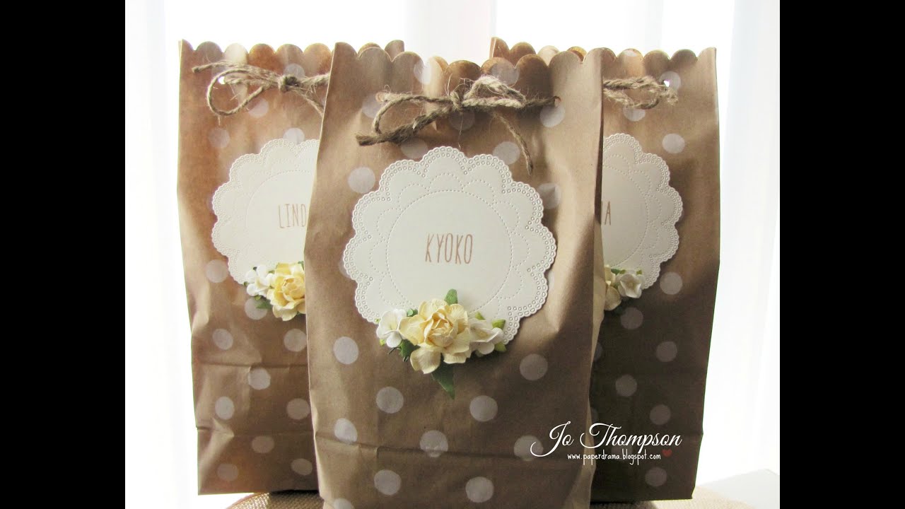 Decorated Paper Bag Tutorial