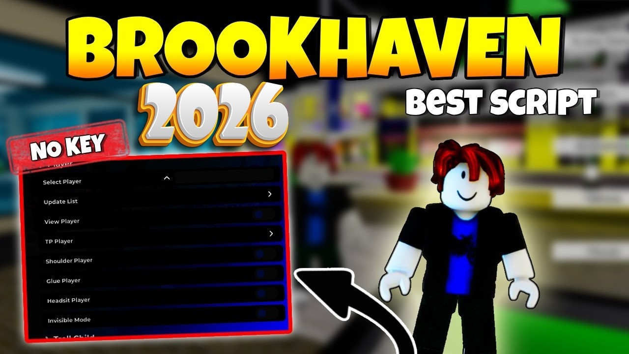 BEST Brookhaven RP Script 2026 |  NO KEY Auto Farm Troll Unlock All OP GUI Free! 💰🚀