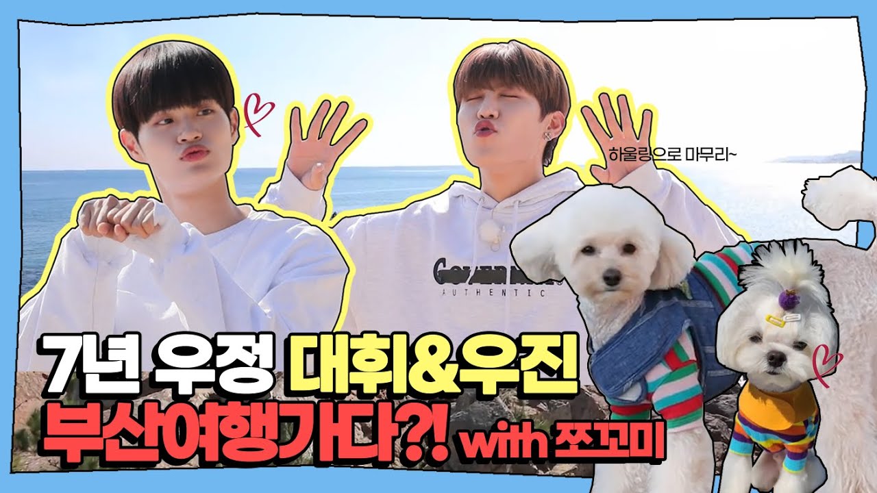 AB6IX 이대휘 박우진 부산여행 with 쪼꼬미 (AB6IX daehwi & woojin busan travel)(에이비식스)