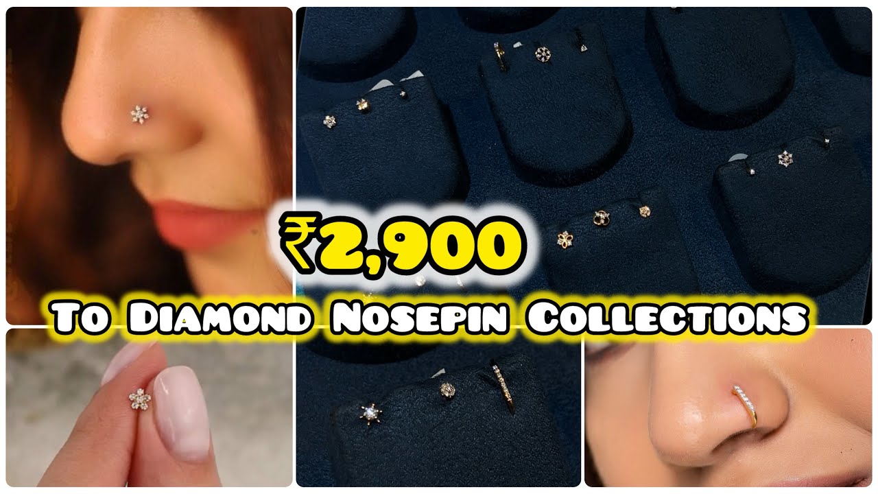 ₹2,900 Onwards to DIAMOND Nosepiece ​⁠@Navaratna Gold & Diamonds
