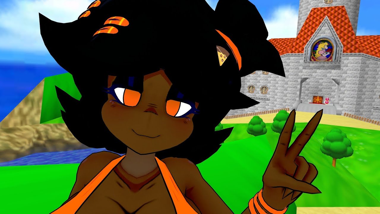 I speedrun in Super Mario 64 on vrchat by myself