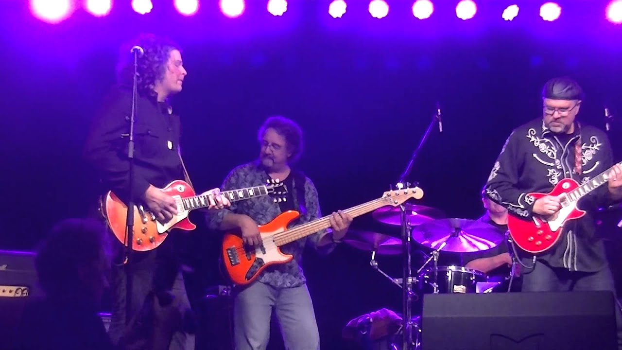 Greg Koch with Johnny A. and J.D. Simo-Crossroads live in Delafield,WI 8-6-15