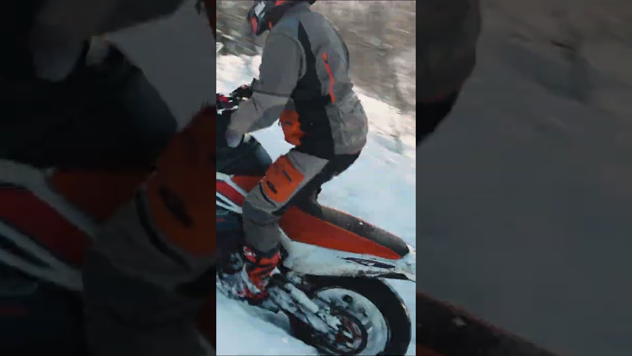 Snow surfing with Greg Gordinne and the KTM 890 ADVENTURE R