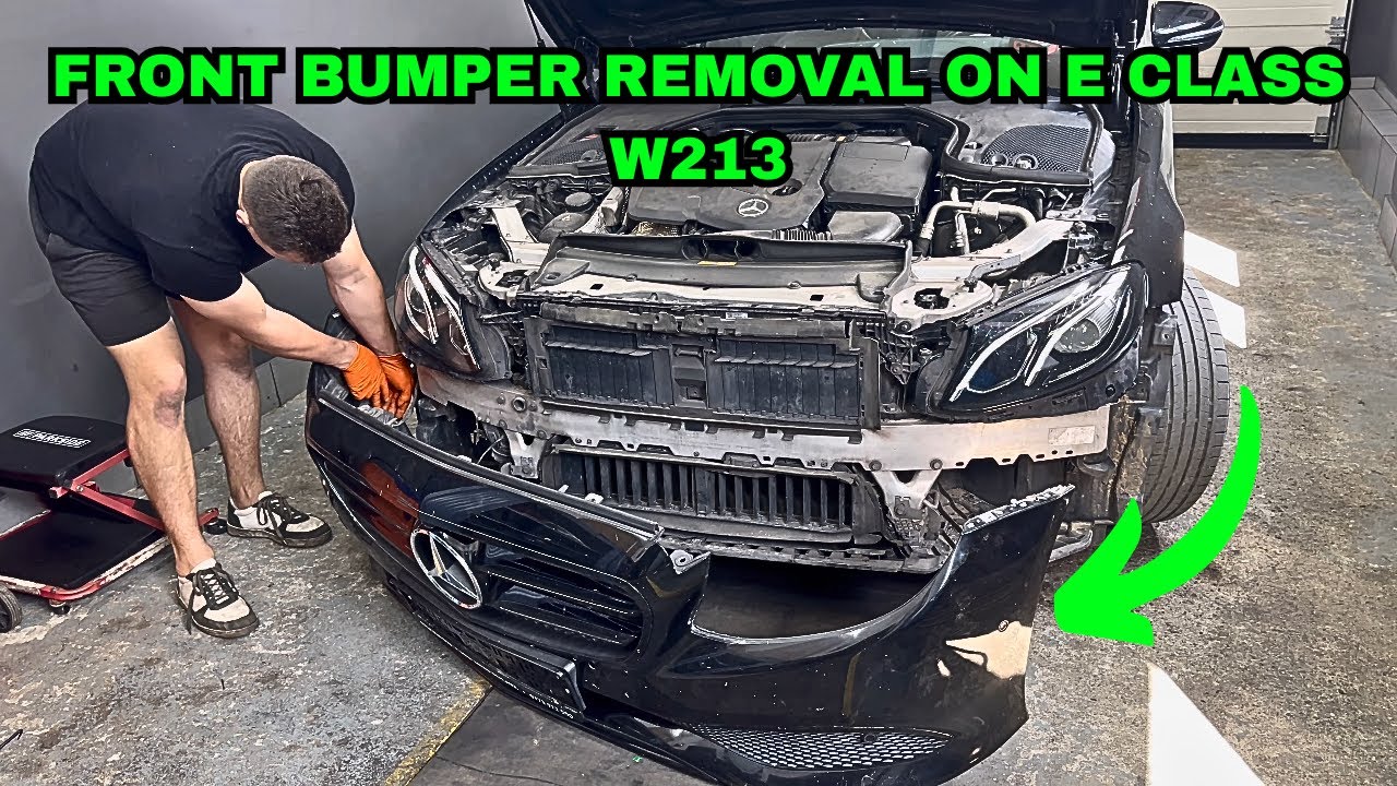 Mercedes Benz E CLASS W213 Front Bumper Removal!