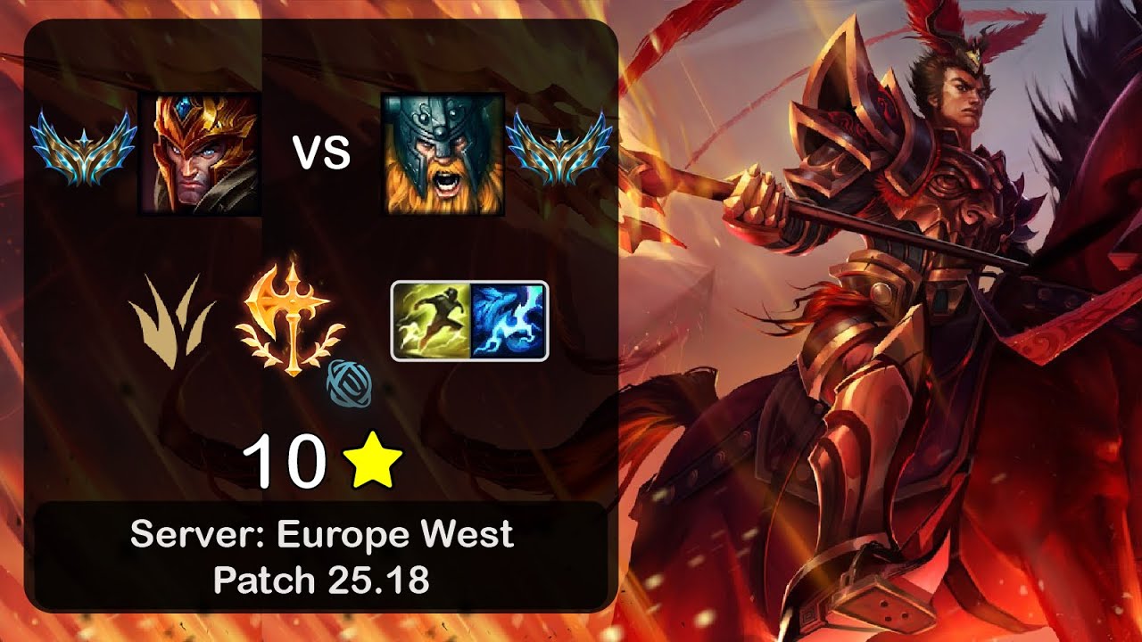 Jarvan IV Jungle vs Olaf - EUW Challenger - Patch 25.18