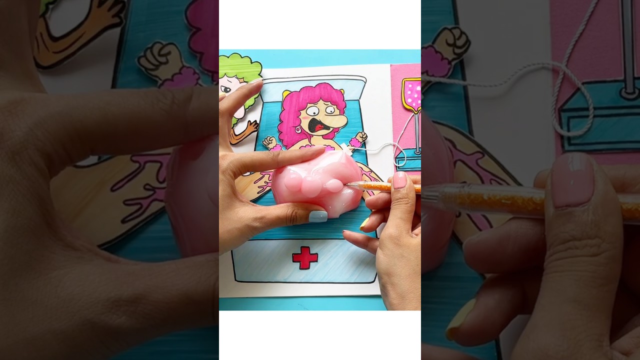 🌈Paper DIY🌈ITALIAN BRAINROT  Game Book : BRR BRR PATAPIM Love Story ,Surgery Brr Brr Patapim Girl