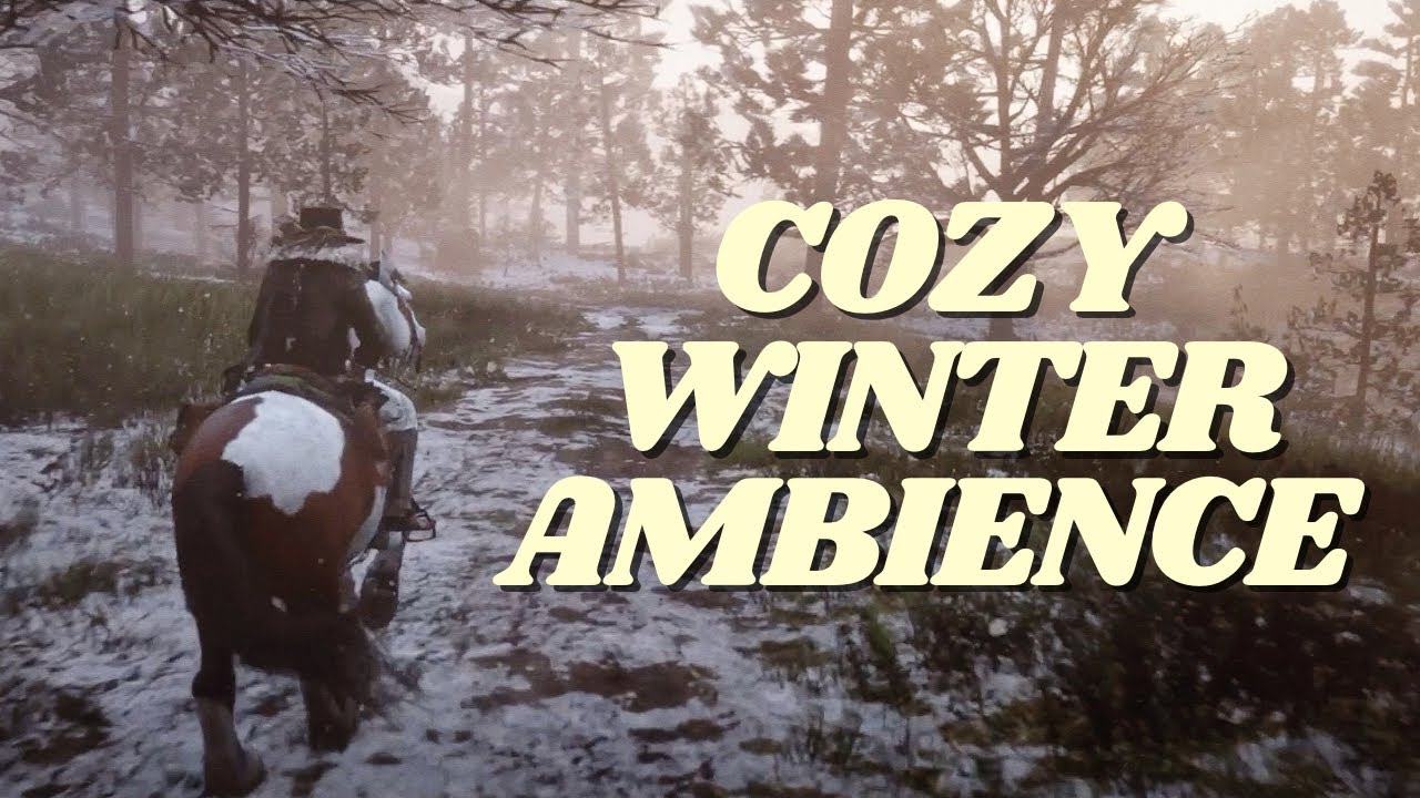 Red Dead Online ASMR ❄️✨ Snowy Horseback Ride and Town Ambience (Soft Spoken)