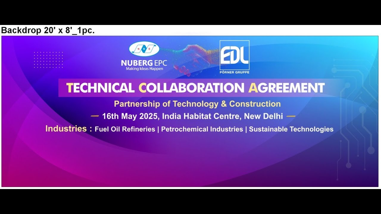 Technical Collaboration Agreement Between Nuberg and EDL