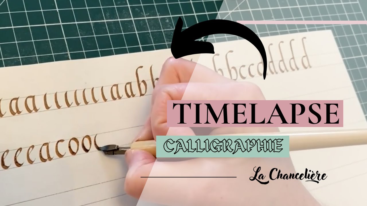 Calligraphie pas-à-pas - apprendre la Chancelière