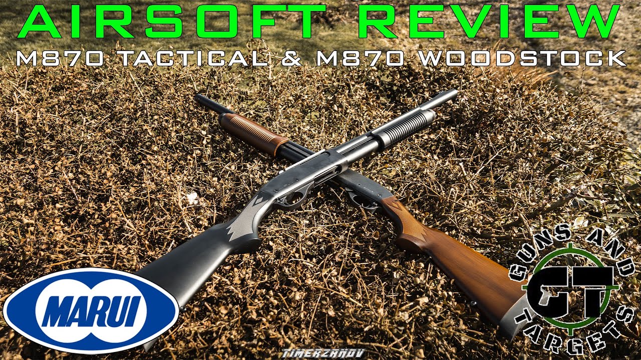 Airsoft Review #55 Tokyo Marui M870 Tactical & M870 Wood Stock Gas Shotgun [FR]
