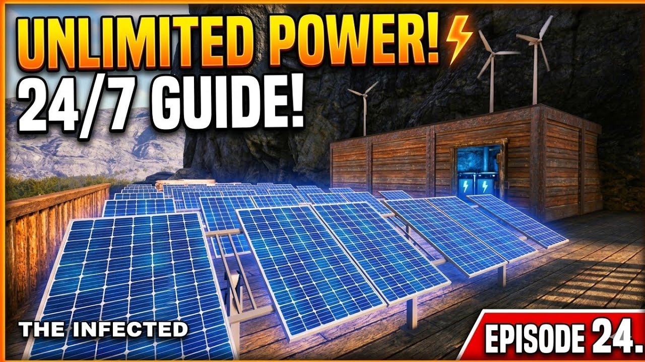 THE LIGHTS ARE ON! 💡 Solar Power & New Battery Room | The Infected Ep 24