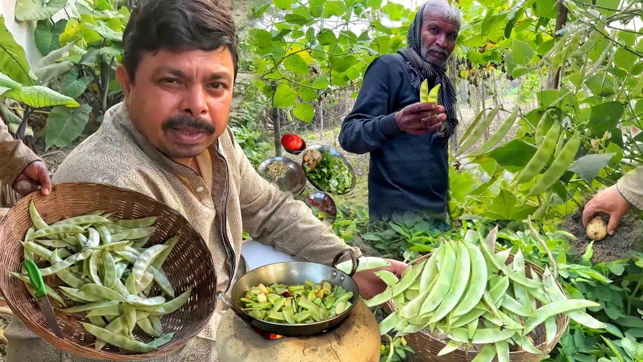 नये तरीके से सेम आलू की नयी रेसिपे बनायेंगे तो खुस्बु सूघ के पड़ोसी भी घर आ जाए|same aloo sabji