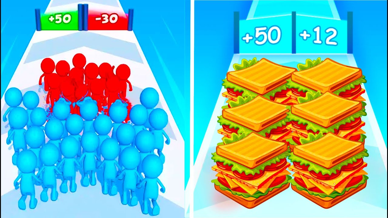 Count Masters Vs Food Run ✅💚✅ Walkthrough All New Max Update Mobile Tiktok Gameplay Zv3945