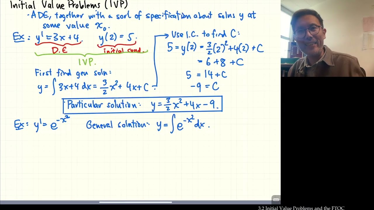 3.2 Initial Value Problems and the FTOC