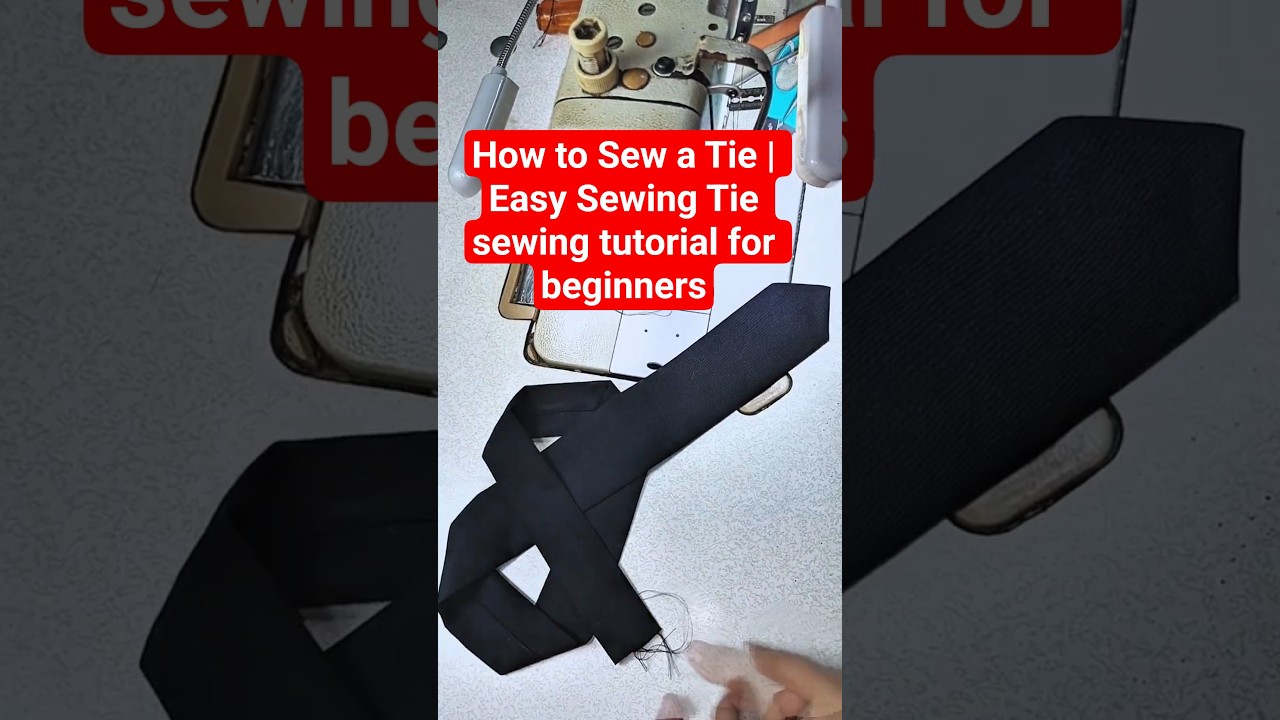 How to Sew a Tie | Easy Sewing Tie sewing tutorial for beginners #sewing #versatilesewin #ussewtips