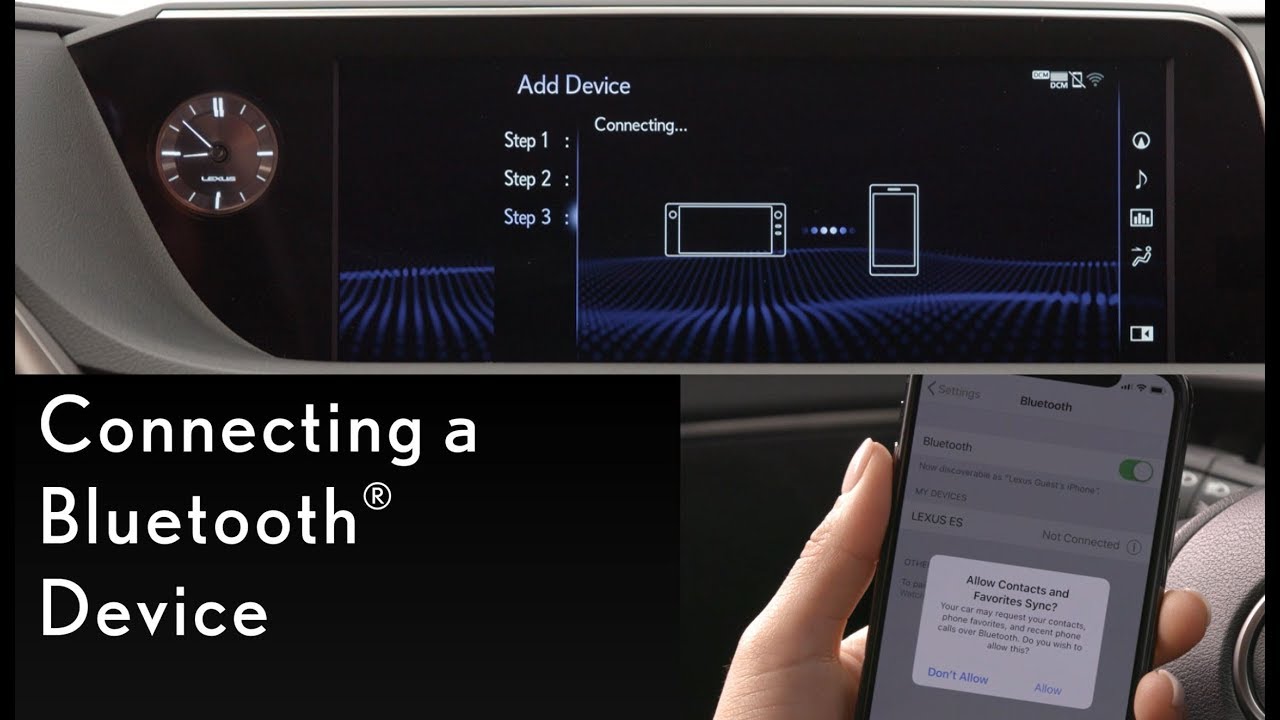 How-To Connect to Your Bluetooth Device | Lexus