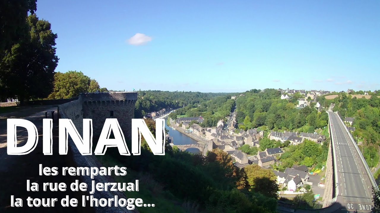 Dinan en Bretagne. Des remparts à la rue de Jerzual