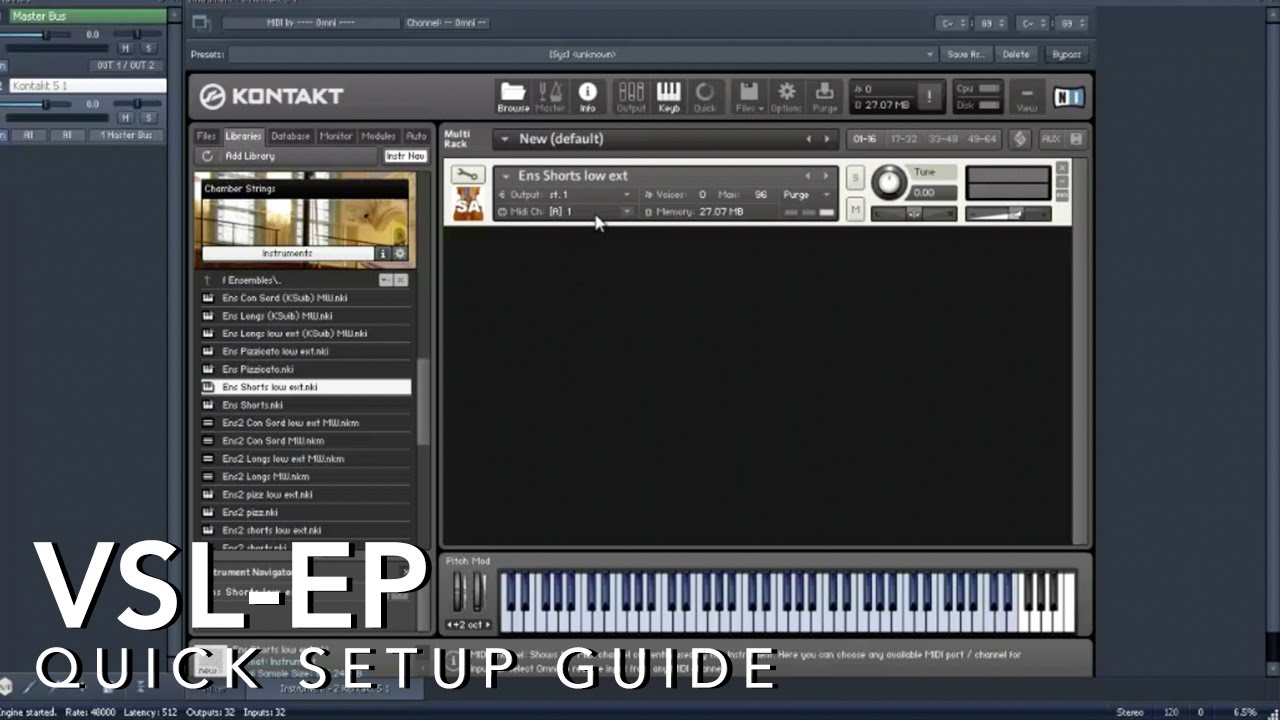 Венская симфоническая библиотека Ensemble Pro: Краткое руководство пользователя