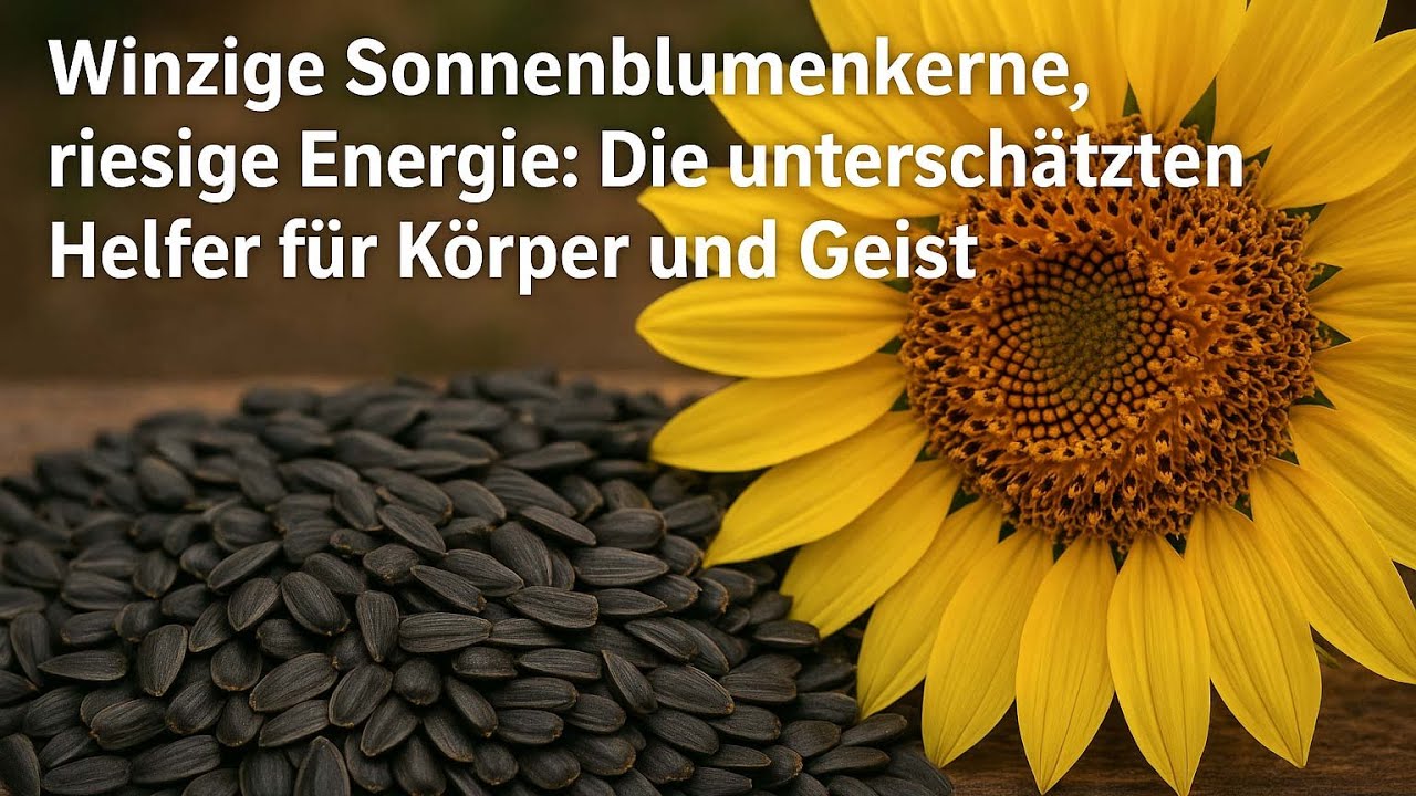 Ein Handvoll Sonnenblumenkerne &ndash; kleine Knabberei, gro&szlig;e Wirkung f&uuml;r Ausdauer und Fokus