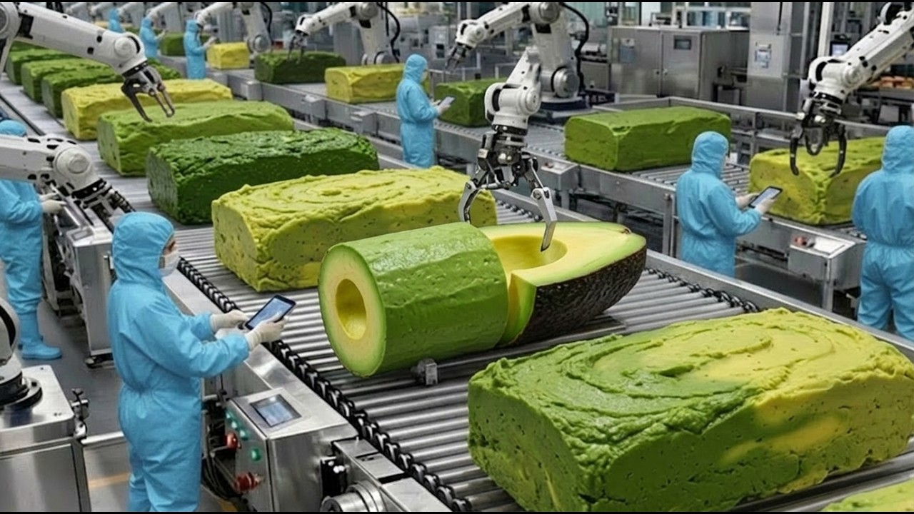 How It's Made: Avocado Juice | Modern Food Factory Processing Line