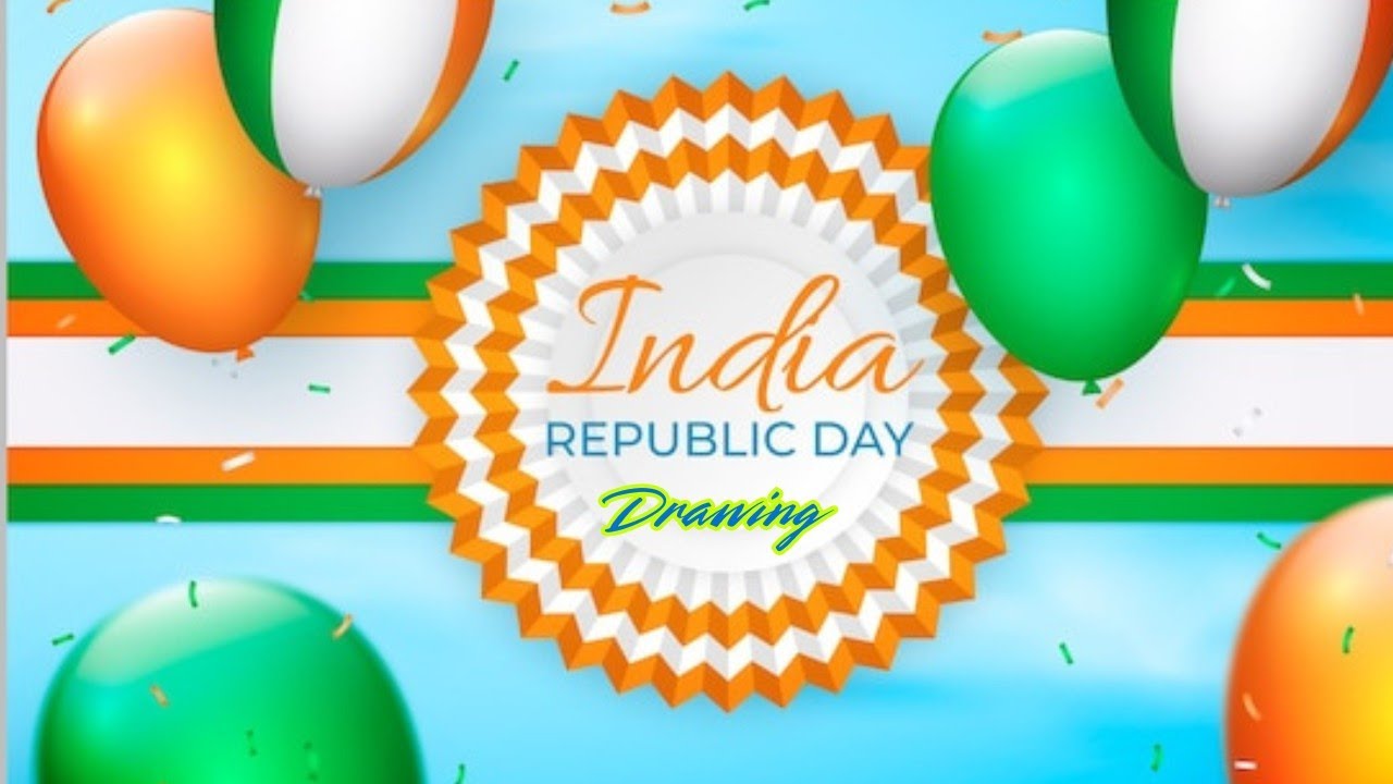 🇮🇳Republic day drawing | Jana Gana Mana | Republic Day Poster #indianflagdrawing #youtubevideo #art