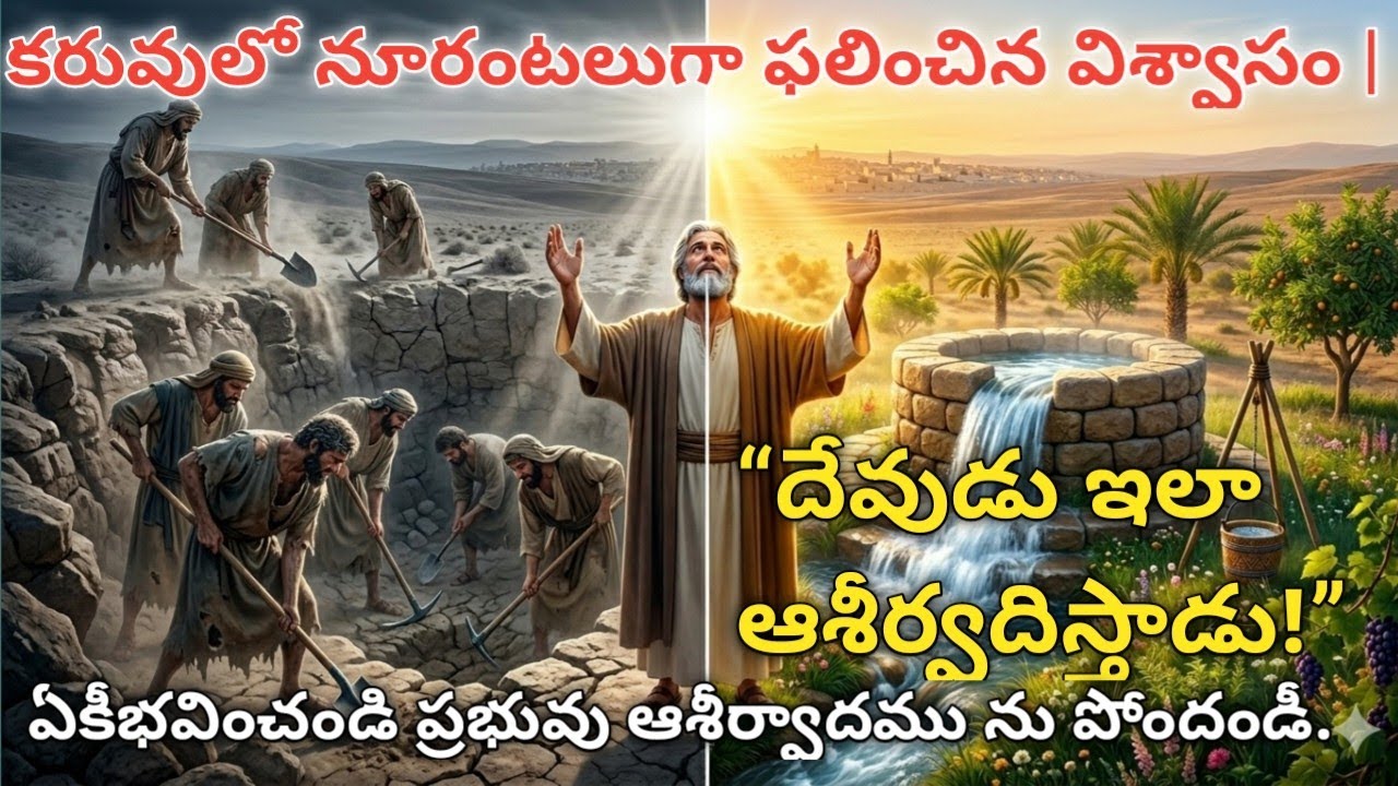 కరువులోనూ నూరంటల ఆశీర్వాదం | ఇస్సాకు బావి రహస్యం | Genesis 26 Telugu