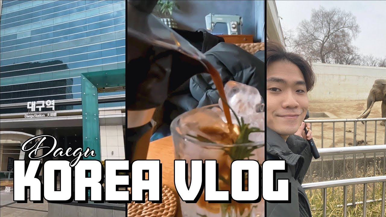 🇰🇷 Day trip to Daegu l Solo trip l Train trip in Korea l aesthetic cafes
